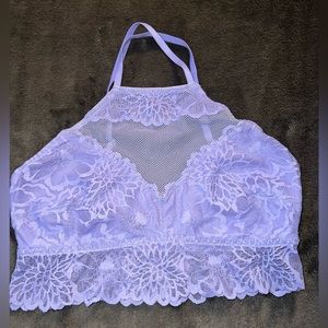Purple PINK lace bralette!